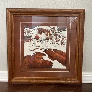 Bev Doolittle “Pintos” fine print. 8.5”, 8.5”.